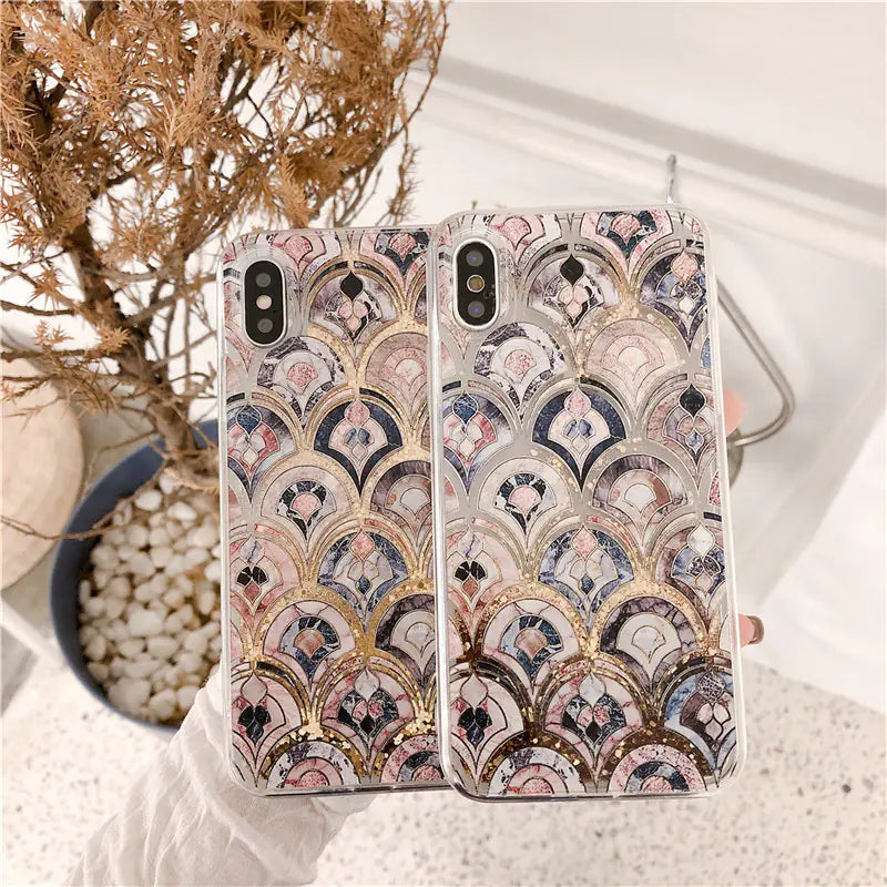 Liquid Sand Phone Case for Apple Devices